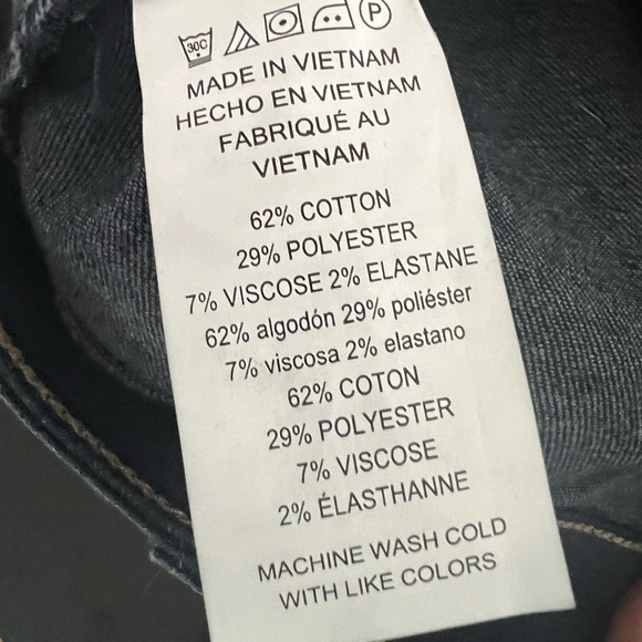 Michael Kors Women's Selma Bootcut split hem High Rise Jeans Size 12 P dark wash - Picture 10 of 15